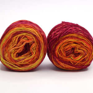 SOK - kézzel festett hibrid zoknifonal - 2x50g - 240313 OOAK!