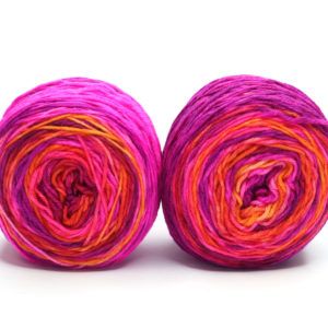 SOK - kézzel festett hibrid zoknifonal - 2x50g - H01 Summer Sunrise